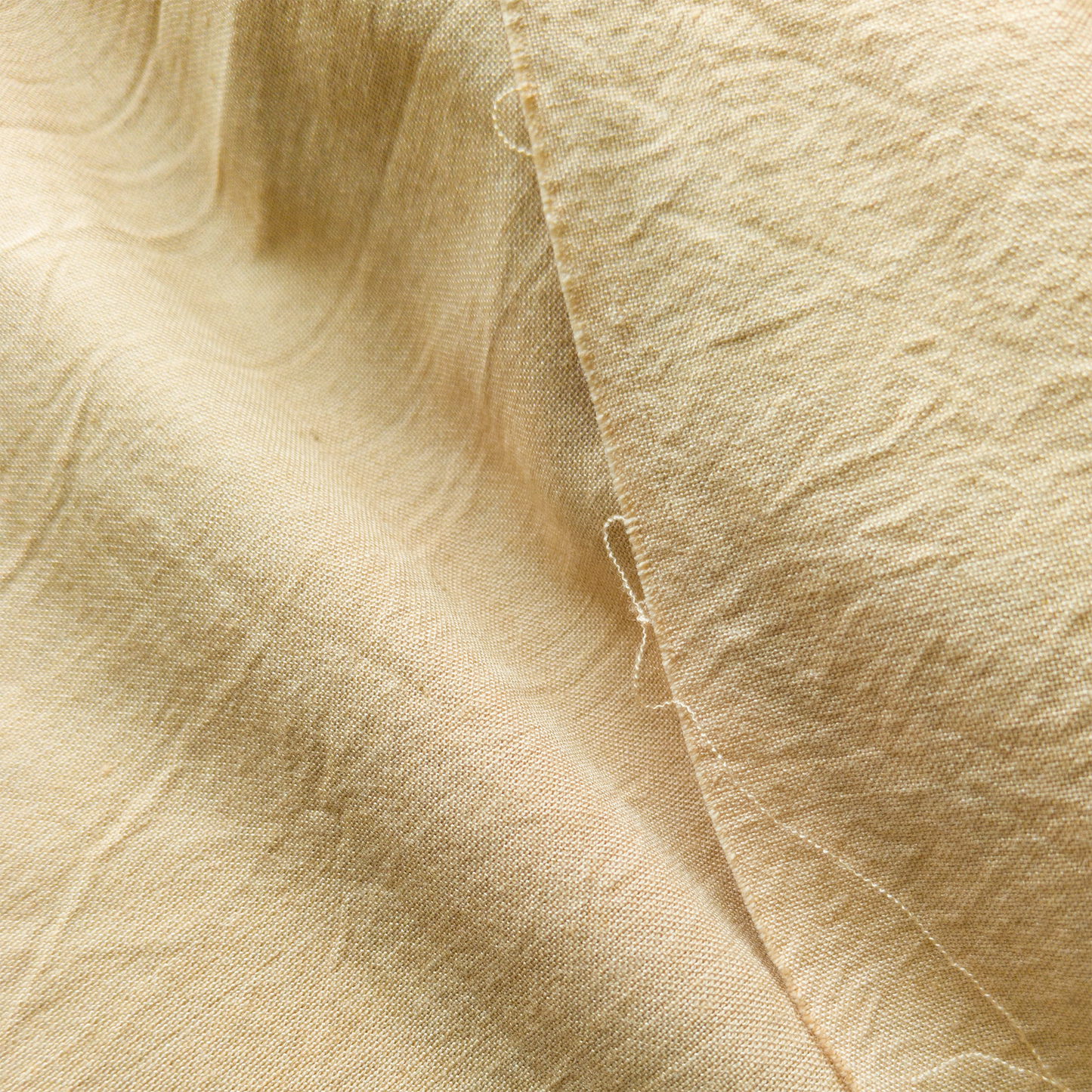 Cotton Handloom Fabric Khaki