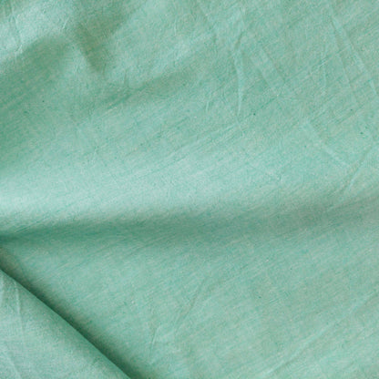 Cotton Handloom Fabric Ocean Green