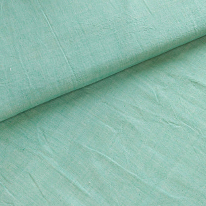 Cotton Handloom Fabric Ocean Green
