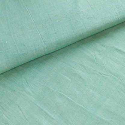 Cotton Handloom Fabric Ocean Green