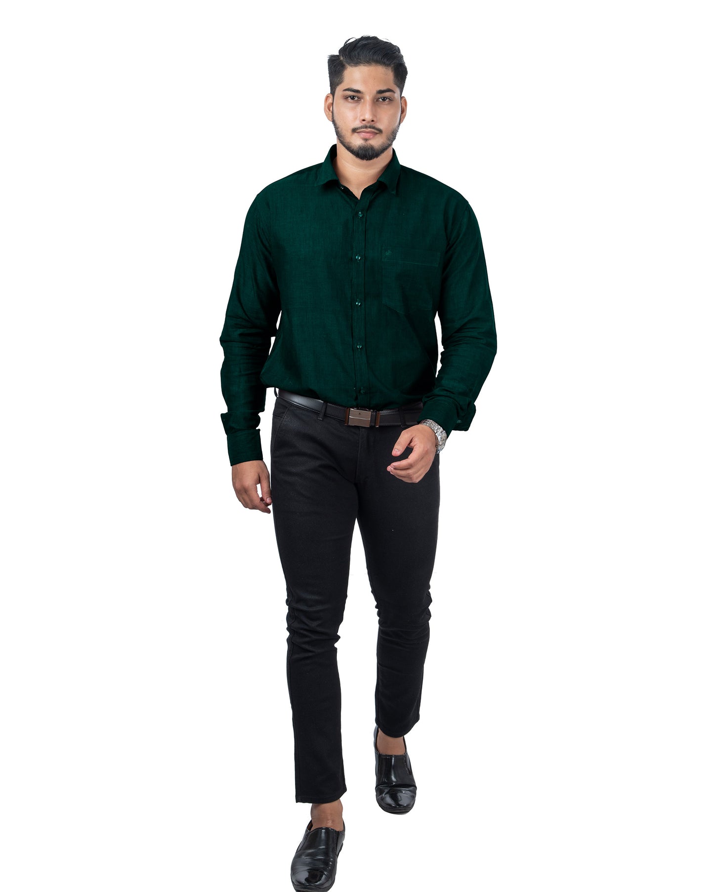 Full Sleeve Shirt Peacock Green