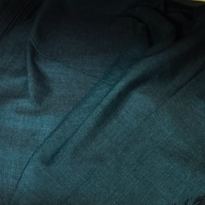 Cotton Handloom Fabric Peacock Green