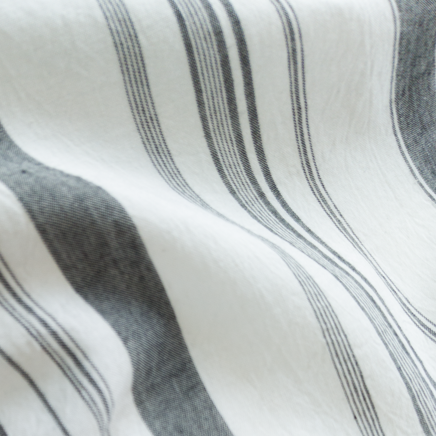 Cotton Handloom Fabric Grey White
