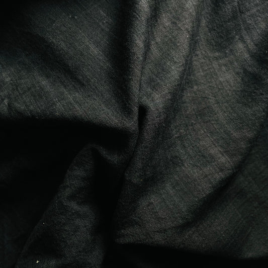 Cotton Handloom Fabric Charcoal black