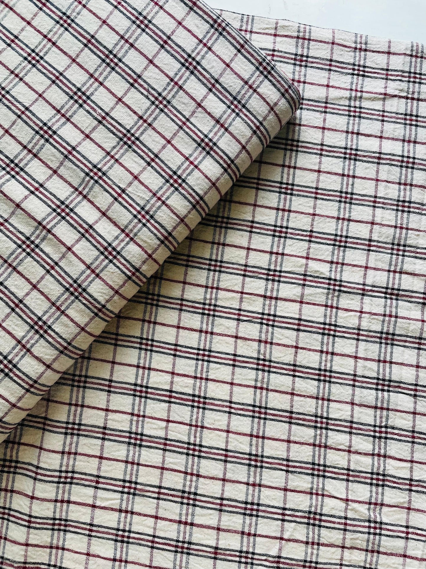 Check Pattern Pure Cotton Fabric