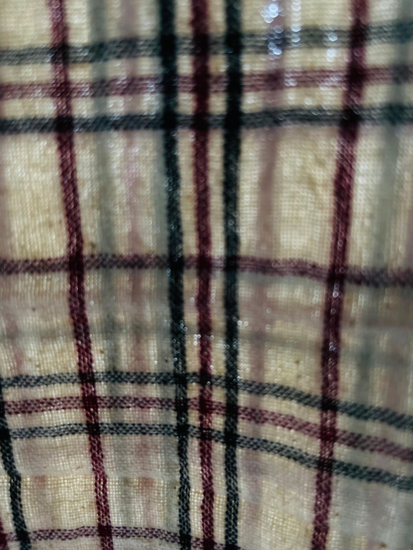 Check Pattern Pure Cotton Fabric