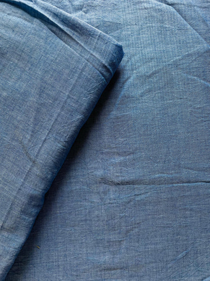 Denim Blue Pure Cotton Fabric
