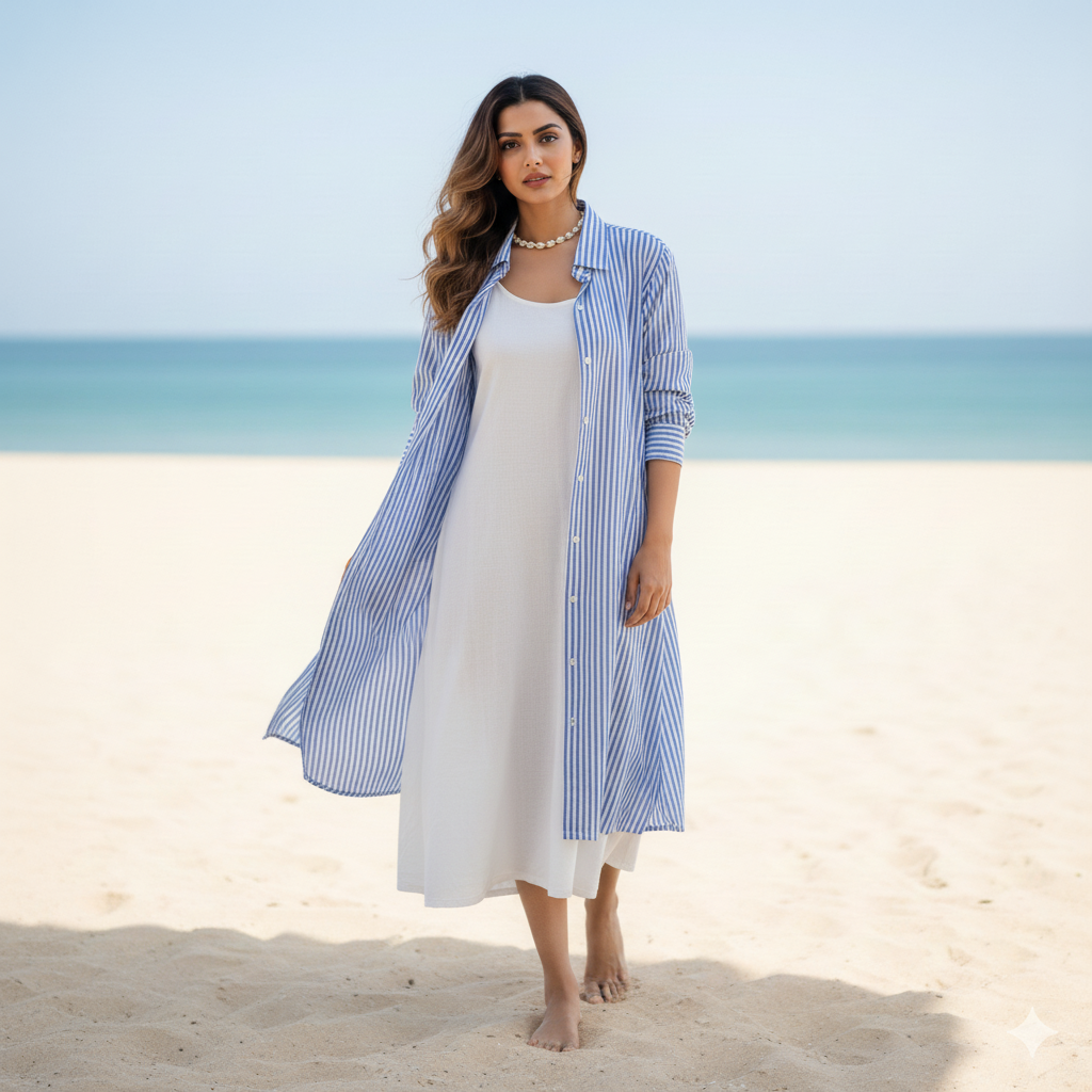 Midi Dress and over-coat