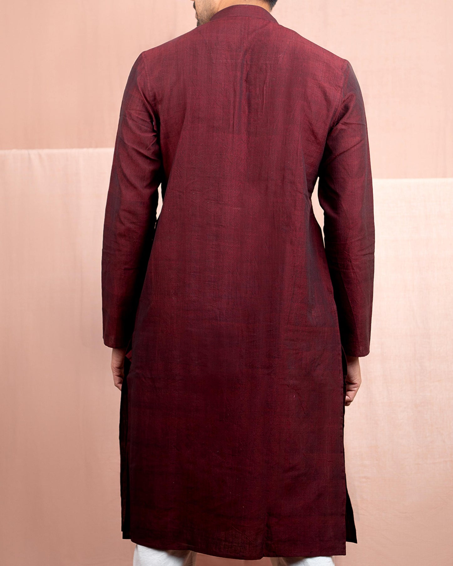 Full Sleeve Long Kurta Garnet