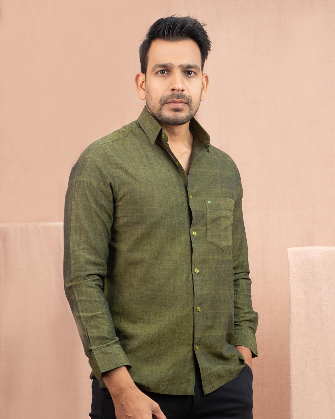 Full Sleeve Shirt Moss Green