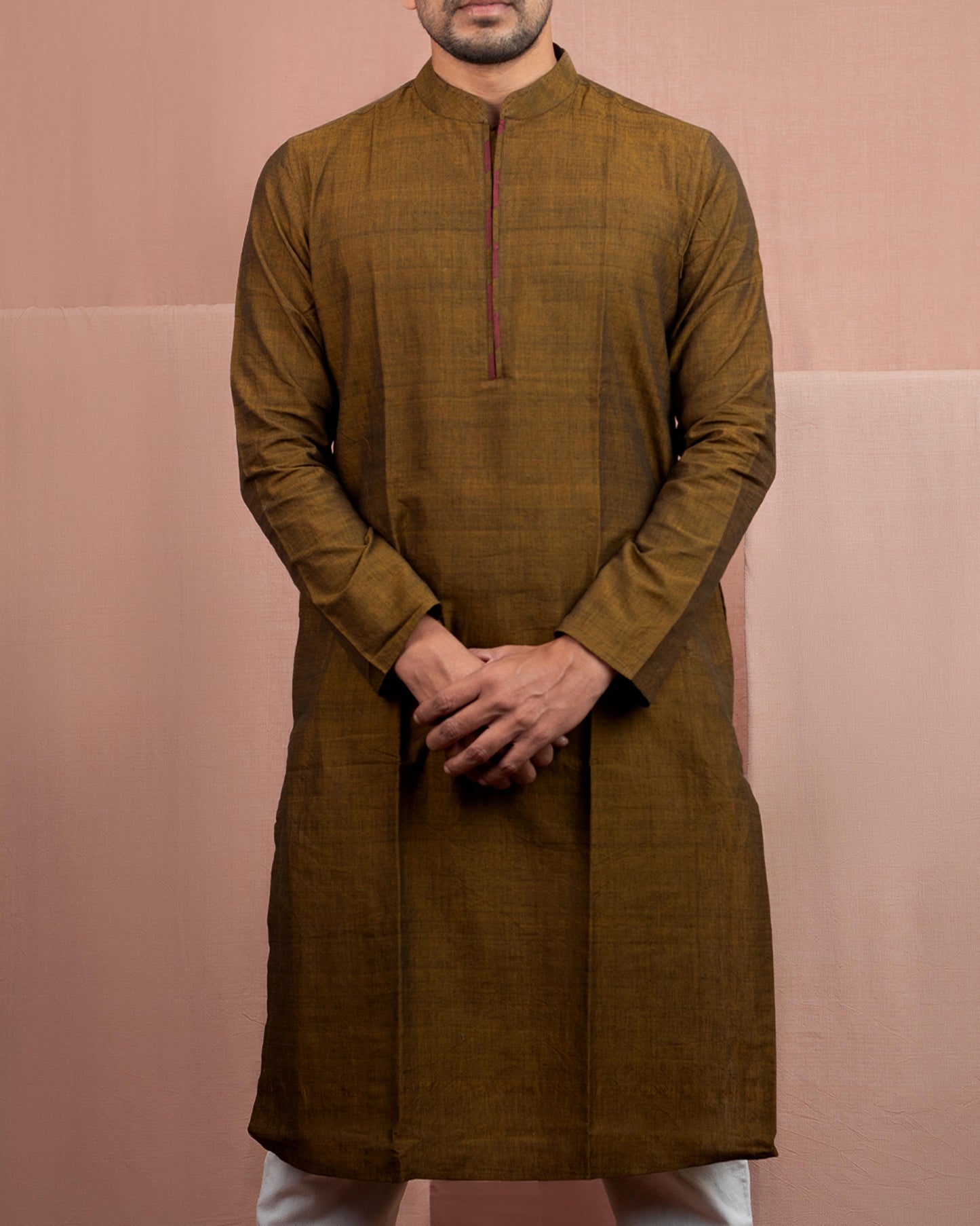 Full Sleeve Long Kurta Rusty Brown