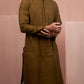 Cotton Handloom Long Kurta Rusty Brown