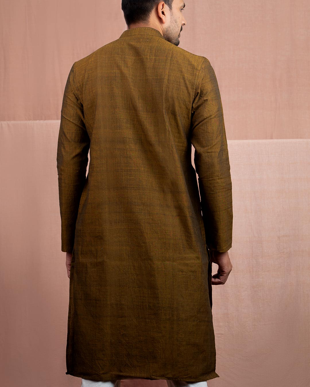 Full Sleeve Long Kurta Rusty Brown