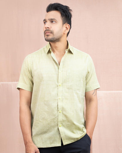 Half Sleeve Shirt Tea Green