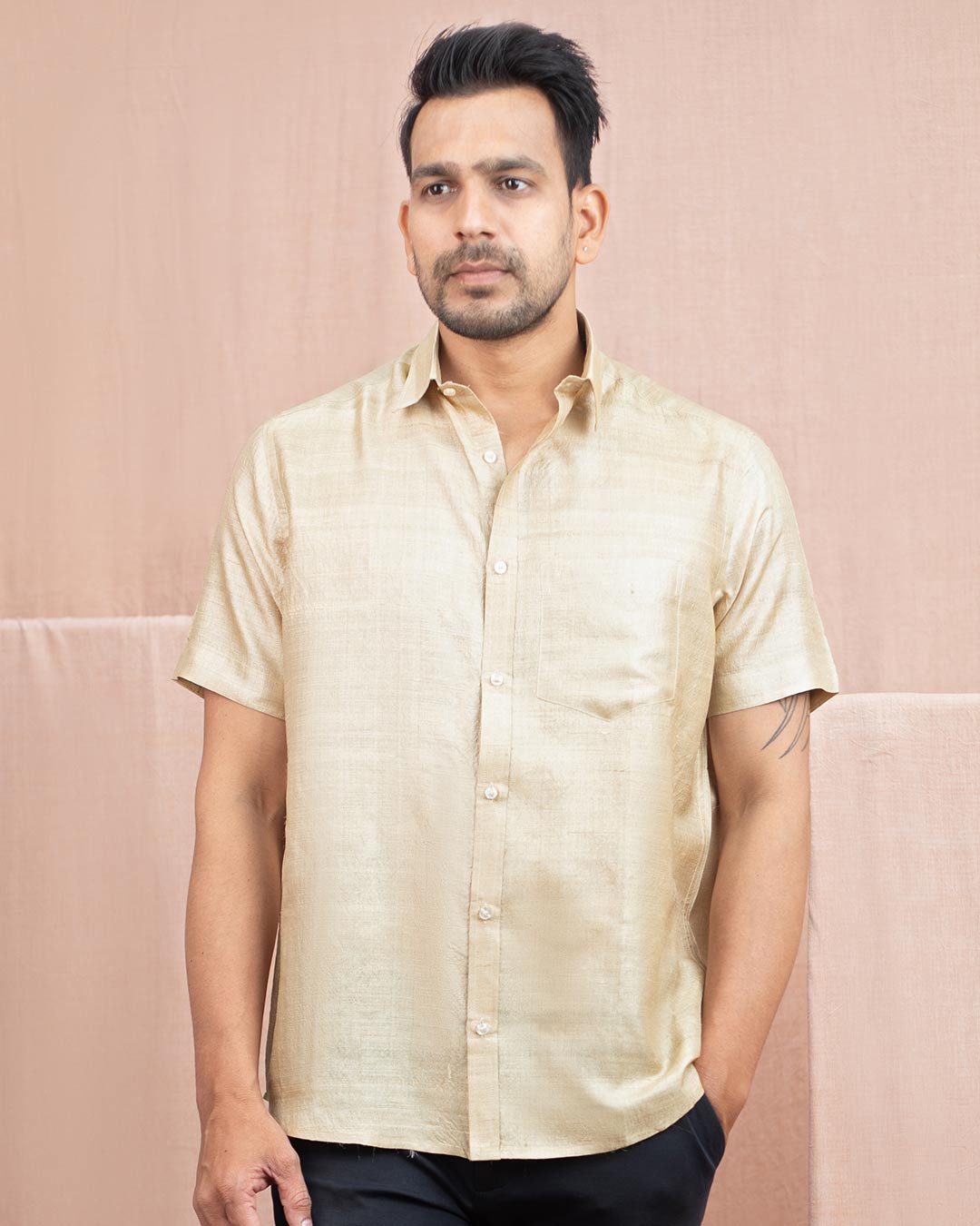 Tussar Short Sleeve Shirt